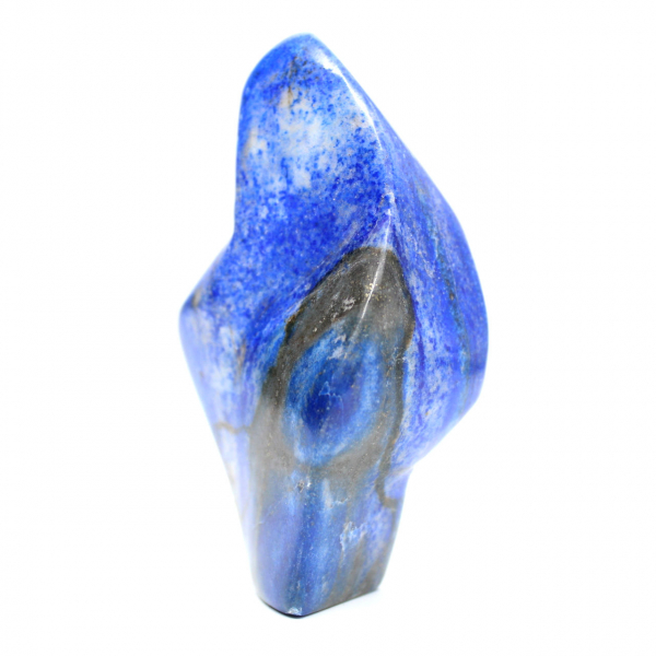 Poliertes Lapislazuli-Ornament in tiefen Farbtönen