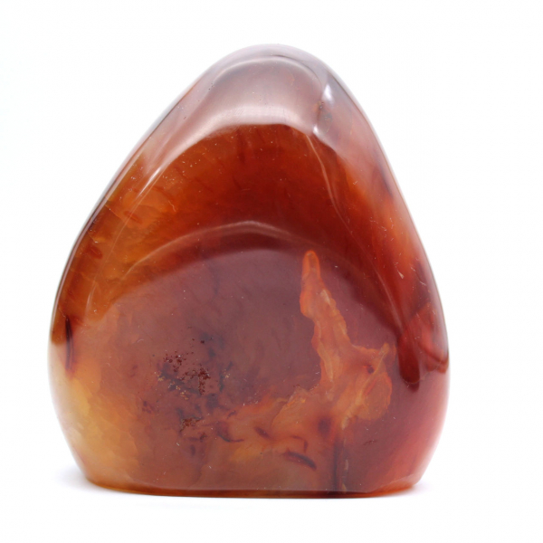 Poliertes Karneol Ornament Madagaskar - Rot-Orange Sammlerexemplar (Naturstein)
