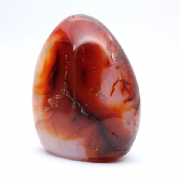 Poliertes Karneol-Ornament, sehr klein – authentisches Mineral aus Madagaskar (225 g)