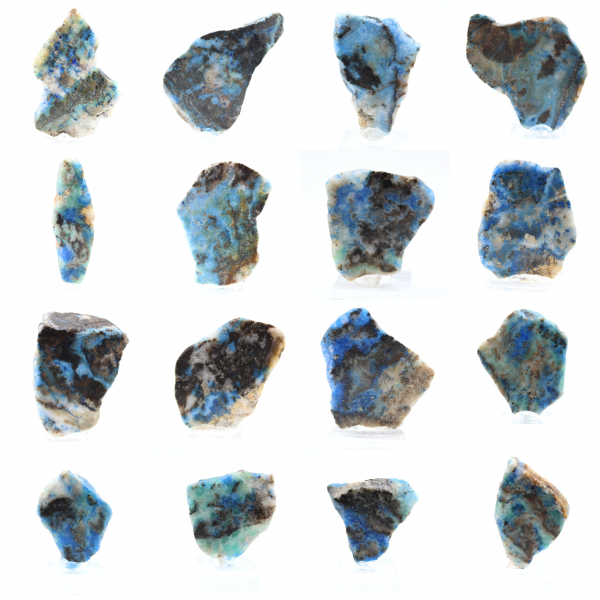 Azurit-Malachit-Scheibe für Mineralien-Sammlung