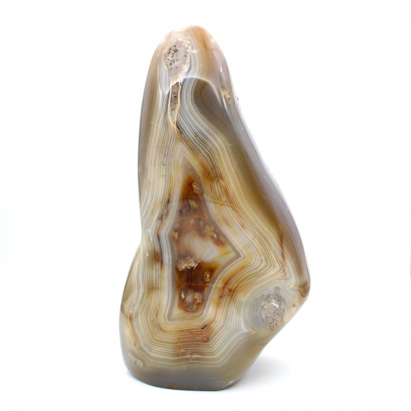 Polierter natürlicher Karneol, großes Mineralornament aus Madagaskar