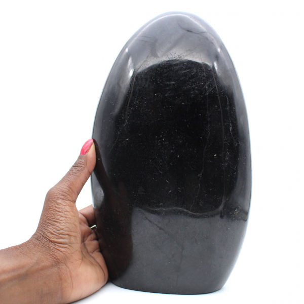 Poliertes Turmalinexemplar, großes Mineralornament, Madagaskar