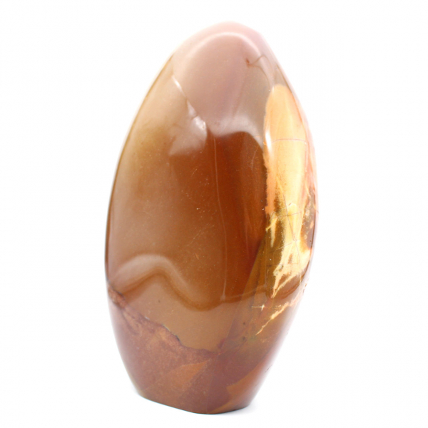 Poliertes rotes Jaspis-Ornament, massiver Sammlerstein, Madagaskar