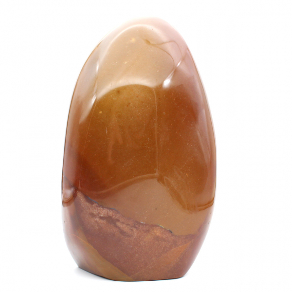 Poliertes rotes Jaspis-Ornament, massiver Sammlerstein, Madagaskar