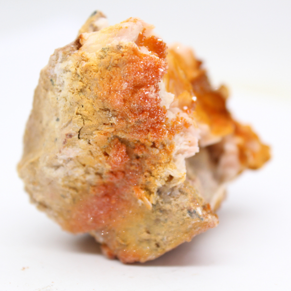 Kleines Exemplar von orangefarbenem Baryt aus Marokko