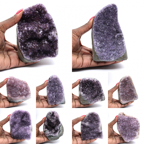 Brillante Amethyst-Druse – Natursteinkollektion