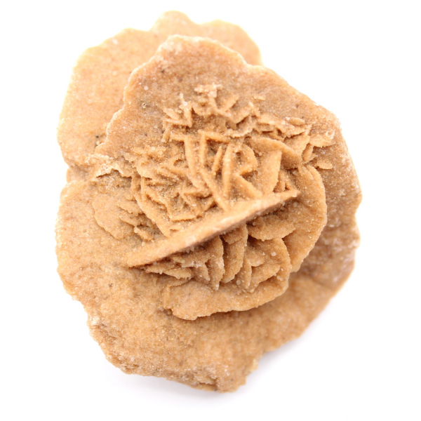 Kleine Wüstenrose Marokkos: natürliches geologisches Fragment