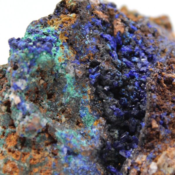 Malachit- und Azurit-Duo auf Matrix