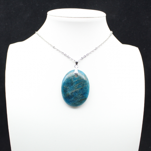 Anhänger aus blauem Apatit aus Madagaskar – Sammlerkristall