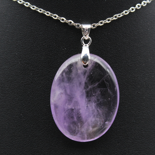 Anhänger aus violettem Quarz aus Madagaskar – Mineralische Eleganz