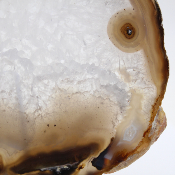 Scheibe aus brasilianischem gebändertem Achat