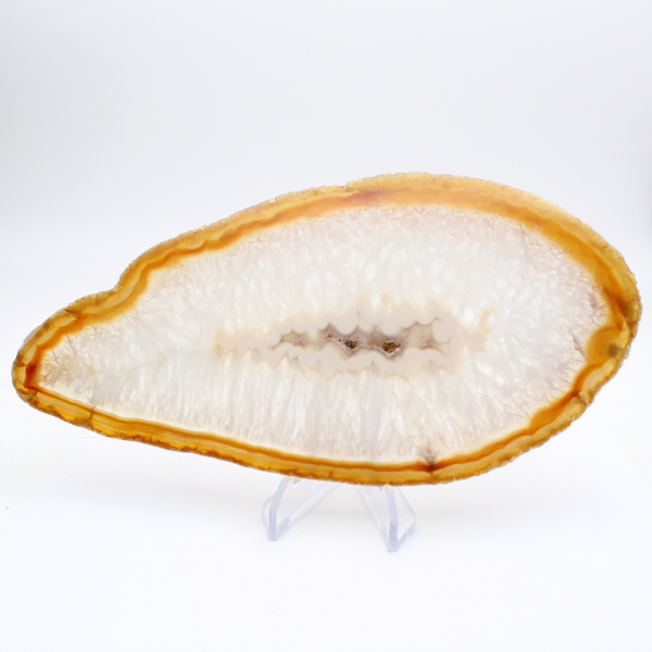 Polierte Riesenachatscheibe