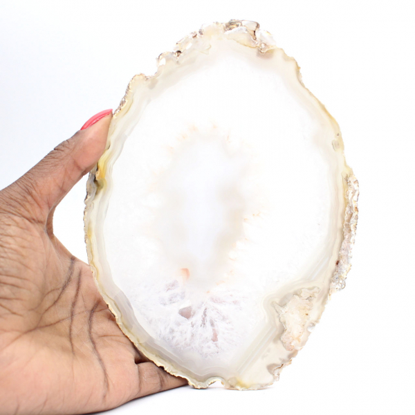 Scheibe aus gebändertem Chalcedon