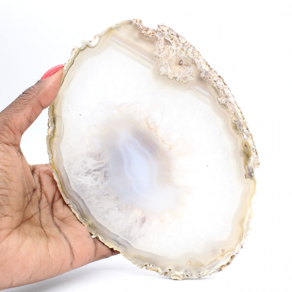 Massives Exemplar aus poliertem Achat