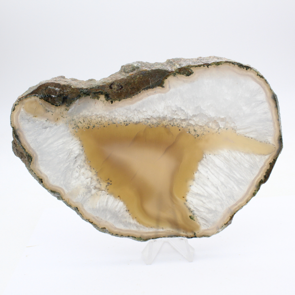 Scheibe aus Achat mit dichten Bändern