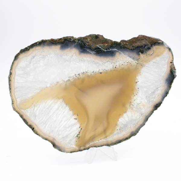 Scheibe aus Achat mit dichten Bändern