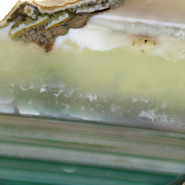 Geschnittener grüner Achat – Naturstück aus Brasilien, 210 g