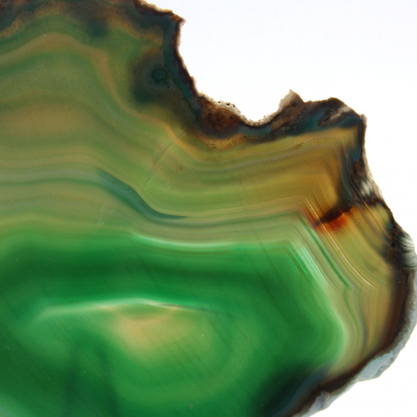 Hellgrüne Achatscheibe – Naturstein 140 g