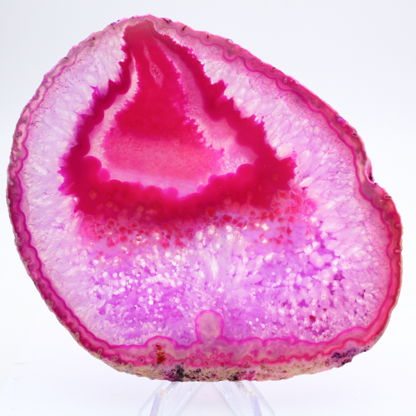 Polierte Scheibe rosafarbenen Achats