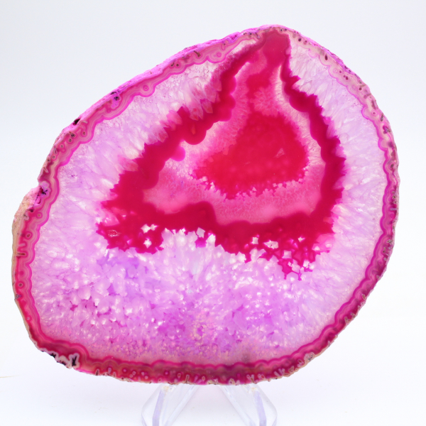 Polierte Scheibe rosafarbenen Achats