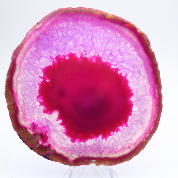 Scheibe gefärbten rosa Achats für die Sammlung