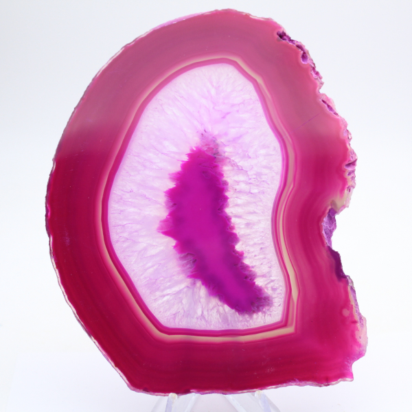 Natürlich rosa gefärbte Achatscheibe