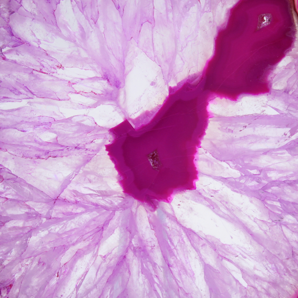 Natürliche rosafarbene Achatscheibe