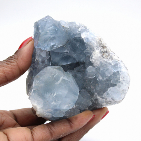Blaue Celestin-Geode aus Madagaskar