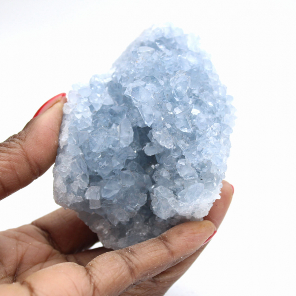 Kleine Celestin-Geode: Sammlermineral