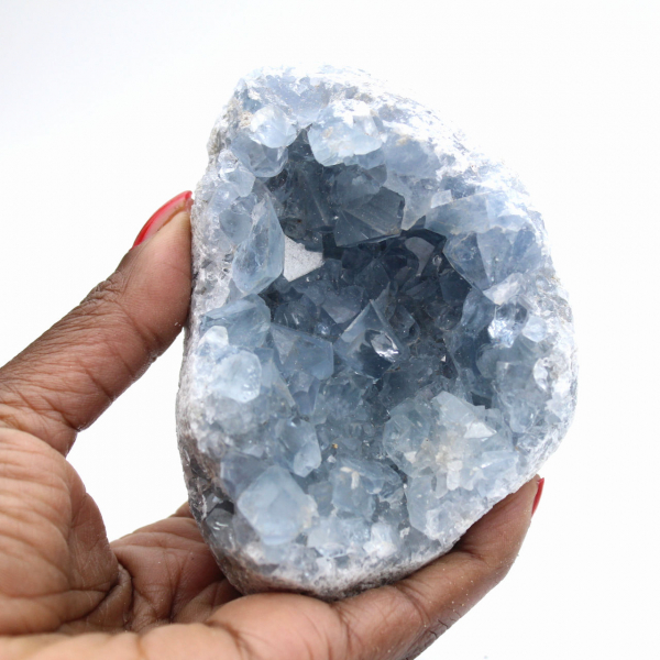 Celestin-Geode aus Madagaskar – Schweres Exemplar