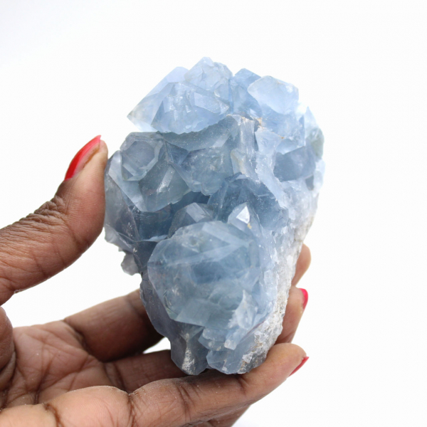 Madagassischer Celestin: Blaue Kristalldruse