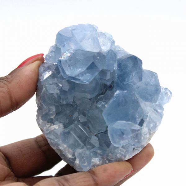 Kleiner Block aus kristallisiertem Celestin aus Madagaskar