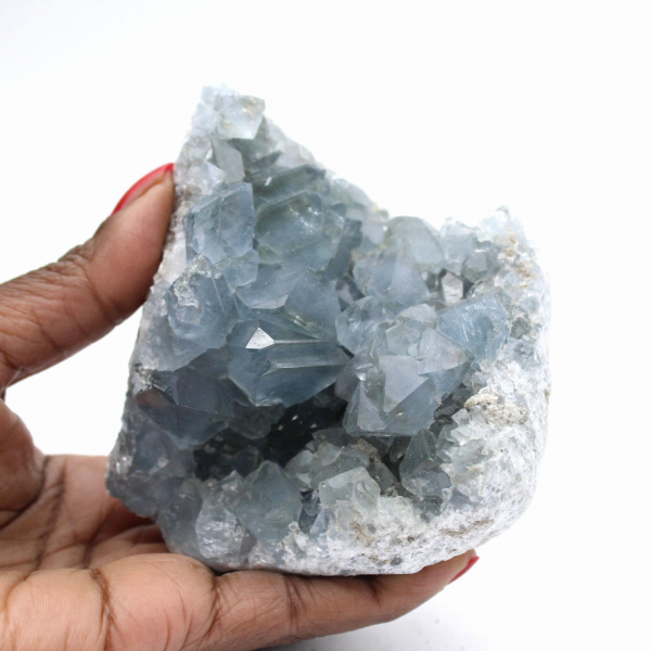 Große Celestin-Druse aus Madagaskar