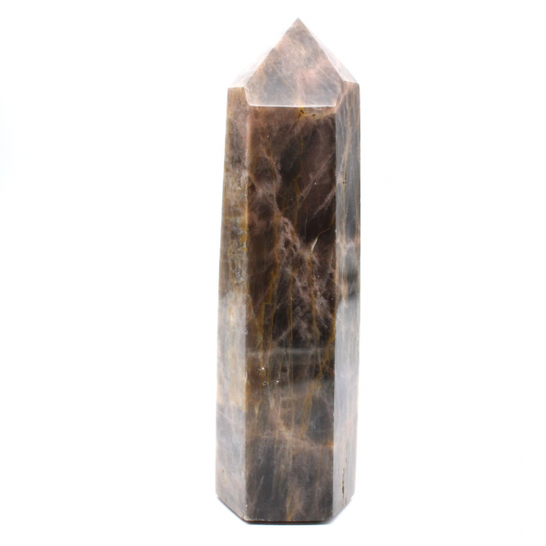 Schwarzer Mondsteinprisma aus Madagaskar – Sammler-Mikroklin