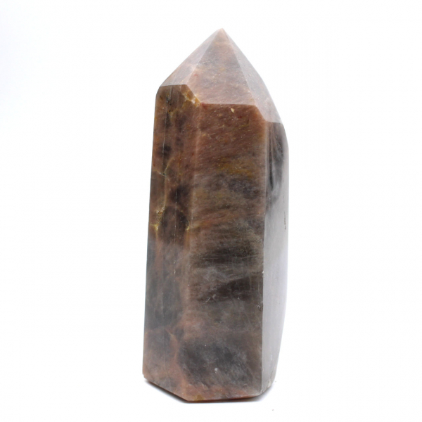 Dunkles Mikroklin-Mineralienprisma – Schwarzer Mondstein