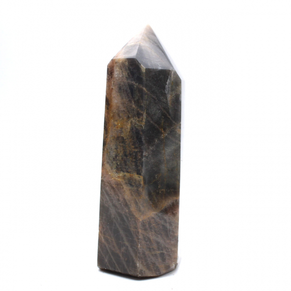 Schwarzer Mondsteinprisma – Sammler-Mikroklinfeldspat