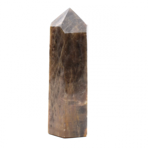 Mikroklin-Mineralienprisma – Authentischer schwarzer Mondstein