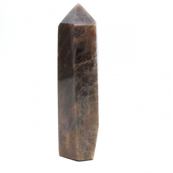 Leichtes Mikroklin-Prisma – Schwarzer Mondstein aus Madagaskar