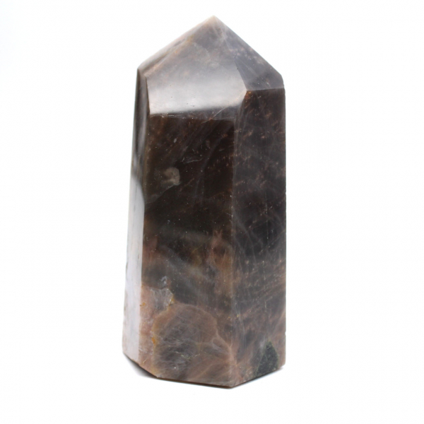 Schwarzer Mondsteinprisma – Kalibrierter Madagaskar-Mikroklin