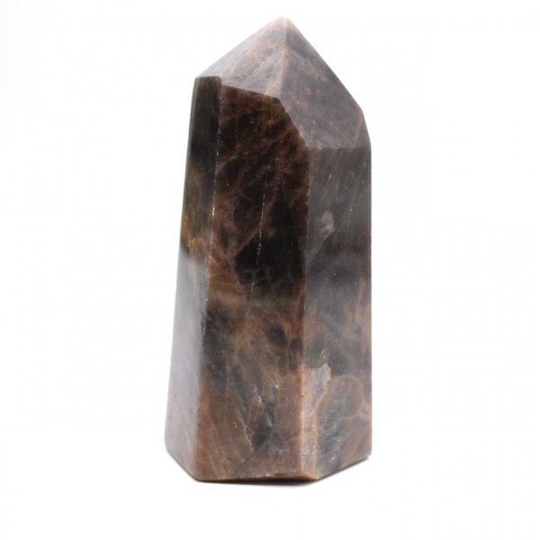 Schwarzer Mondsteinprisma – Kalibrierter Madagaskar-Mikroklin