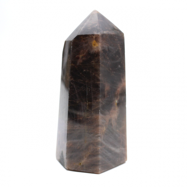 Schwarzer Mondsteinprisma – Kalibrierter Madagaskar-Mikroklin