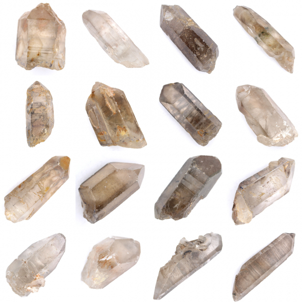 Doppelendiger Rauchquarzkristall