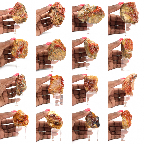 Vanadinit-Steinkristalle