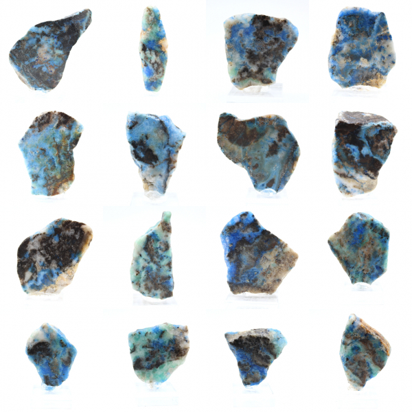 Azurit-Malachit-Scheibe für Mineralien-Sammlung