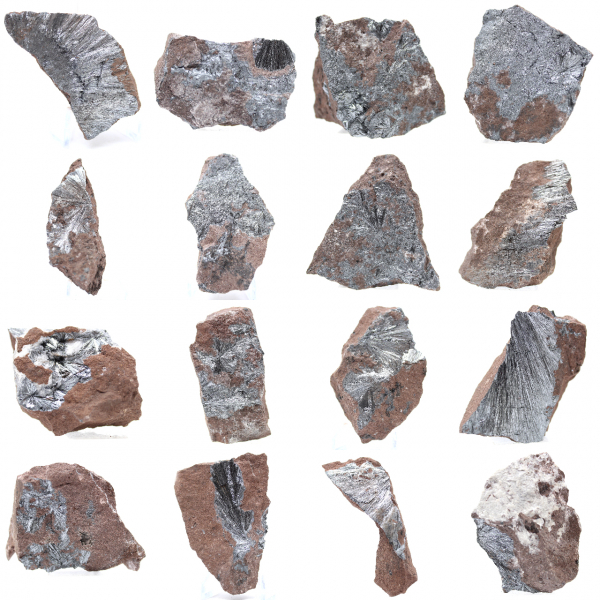 Pyrolusit, authentisches Exemplar auf Matrix