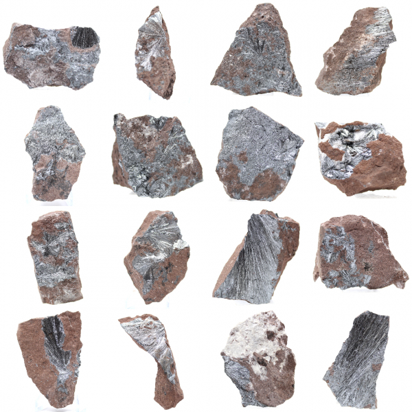 Pyrolusit, authentisches Exemplar auf Matrix