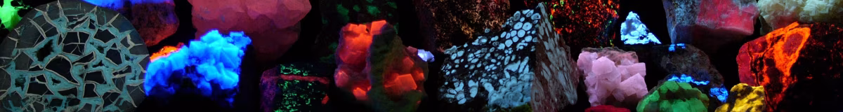 Fluoreszierende Mineralien: Wenn Steine im Dunkeln leuchten Fluorescent minerals hg