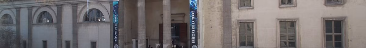 Galerie für Geologie und Mineralogie des Jardin des Plantes in Paris Peristyle et fronton galerie de Mineralogie