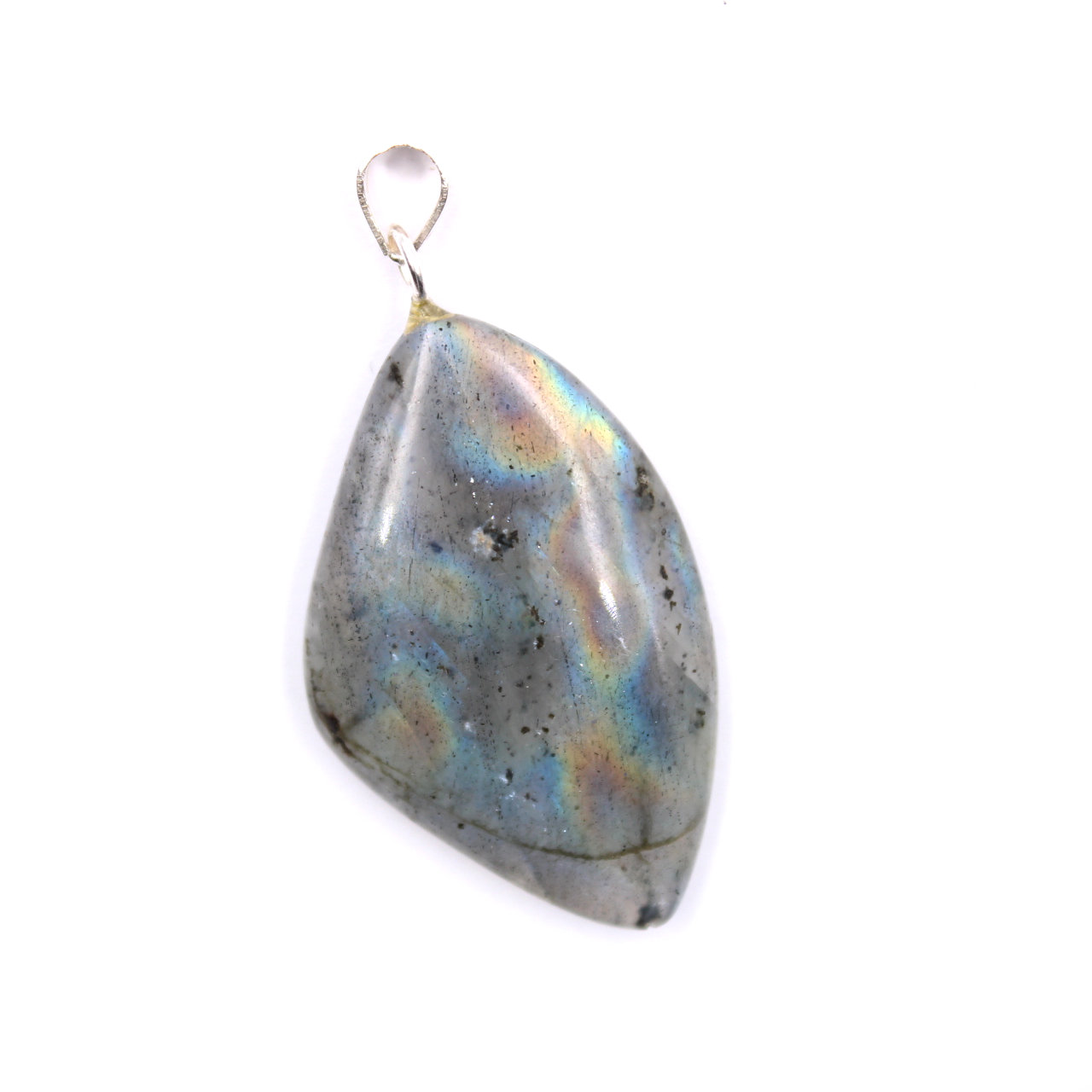 925 Sterling Silber Free Form Labradorit Anhänger