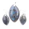 Anhänger und Ohrringe aus Labradorit und Silber 925 - 0